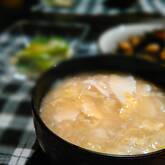 くずし豆腐のかきたま汁