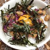 しば漬け納豆丼