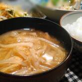 切干し大根とモヤシのみそ汁