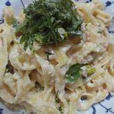 菜の花のタラコクリームパスタ