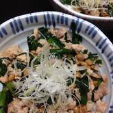 豚肉と納豆の炒め物