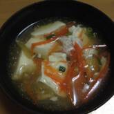 豆腐のあったかくずし汁