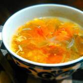 ワカメとプチトマトのスープ