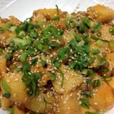 ジャガイモの納豆和え