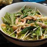 水菜とインゲンのゴマ和え