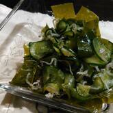 塩もみキュウリの甘酢和え