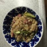 アスパラとタコのリゾット