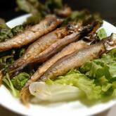 揚げシシャモの甘酢漬け