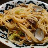 菜の花とアサリのパスタ