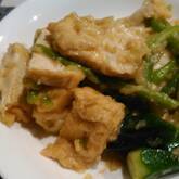 ご飯がすすむ！厚揚げとひき肉の炒め物