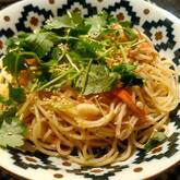 ミョウガのサッパリ冷製パスタ