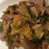 牛肉とピーマンのオイスターソース炒め