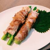 ハーブソルトで！アスパラの塩焼き