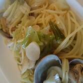 アサリとキャベツのワンポットパスタ