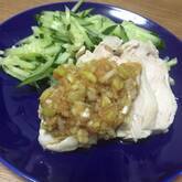 ゆで鶏・ネギソース