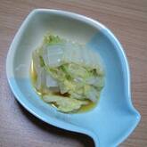 白菜のからししょうゆ和え