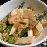 オクラと大和芋のみそ和え