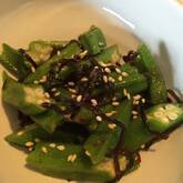 スピード副菜！オクラの塩昆布和え