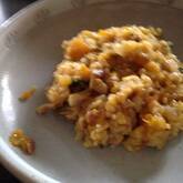 カボチャとベーコンのリゾット