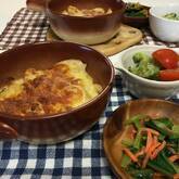 卵とソーセージのとろーりポテトグラタン