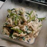 キュウリの豆腐和え