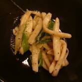 イカとアスパラのペッパー炒め