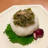 青唐辛子みそのおにぎり