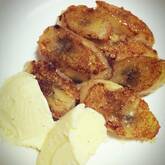 シナモンバナナソテー