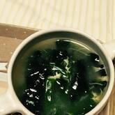 ホウレン草のふんわり卵汁