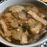 ナスと油揚げのみそ汁