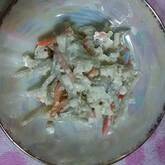 根菜の豆腐ドレッシング和え