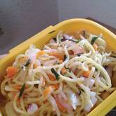 野菜たっぷり！あっさり塩焼きそばのお弁当