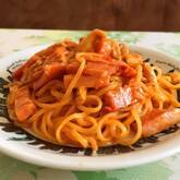 鶏とエリンギのトマトクリームパスタ