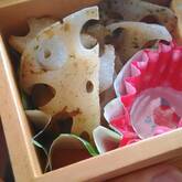 レンコンのアオサ揚げ