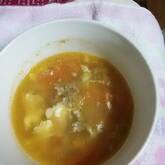 ひき肉とトマトのスープ