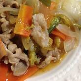 豚肉と野菜の細切り炒め