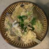 白菜の親子とじ