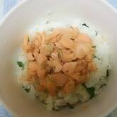 鮭のバターしょうゆご飯