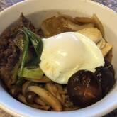 皿盛りすき焼き