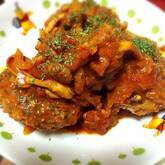 ジューシー！キノコのトマト煮込みハンバーグ