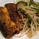 フライパンでサンマのカレー焼き