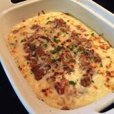 ナスの熱々ミートグラタン