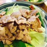 豚しゃぶと梅オクラ