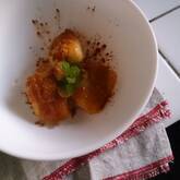 リンゴとバナナのソテー