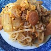 豚キムチ焼うどん