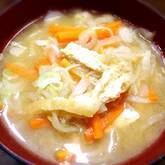 切干し大根の田舎みそ汁