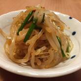 ゆでモヤシのピリ辛和え