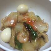 ポークとエビの中華丼