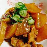 大根と豚肉のピリ辛煮
