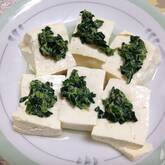 冷奴・モロヘイヤソース